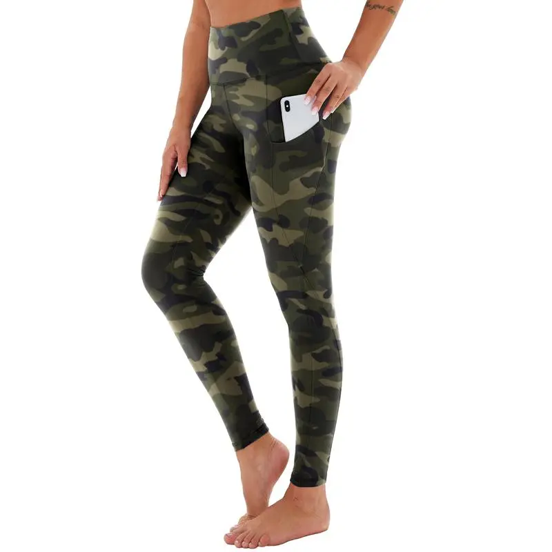 Women's High Waisted Tummy Control Leggings With Pockets – Non See-Through Stretchy Yoga Pants For Workout