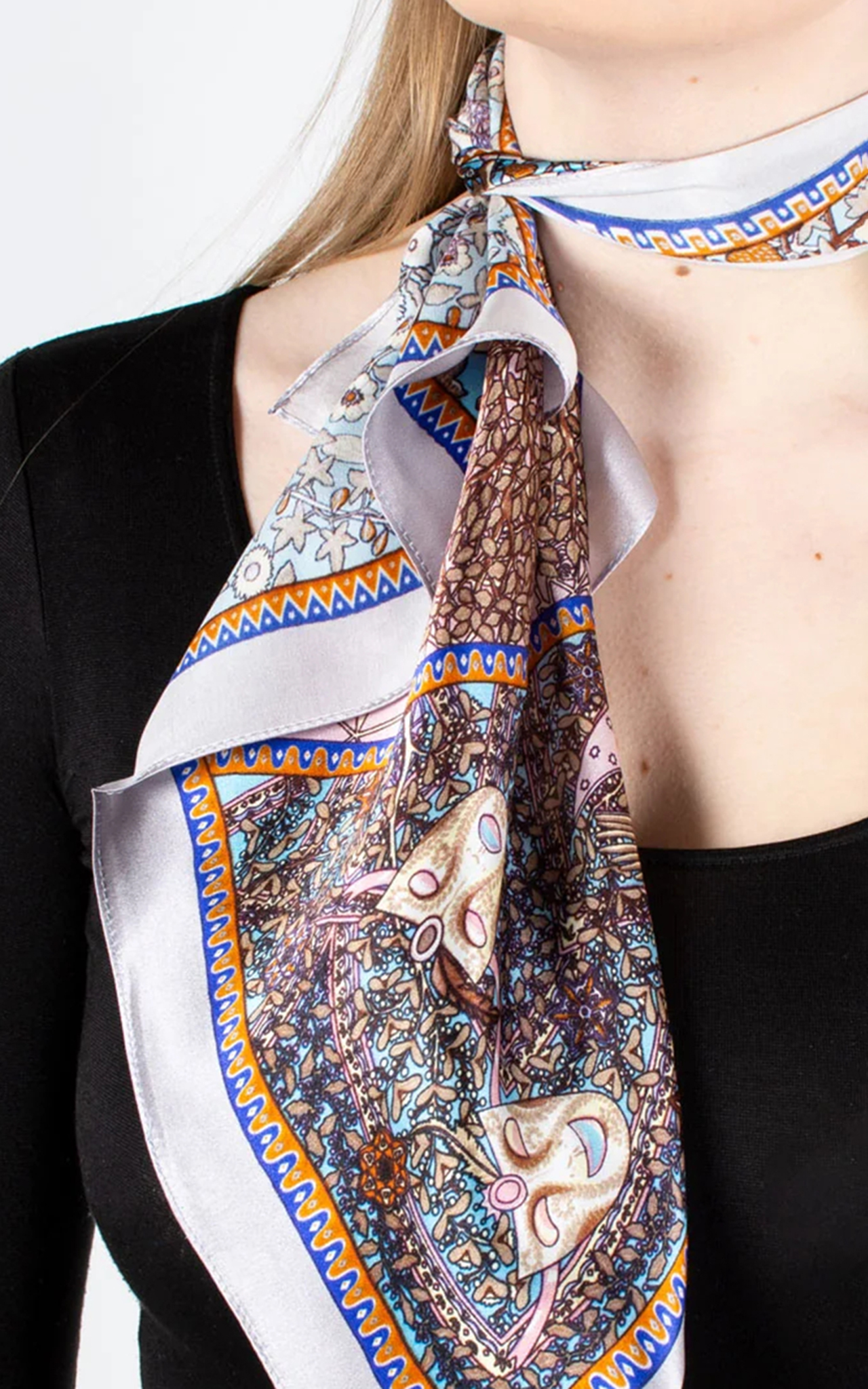 Fashion French Lazy Smooth Silk Scarf