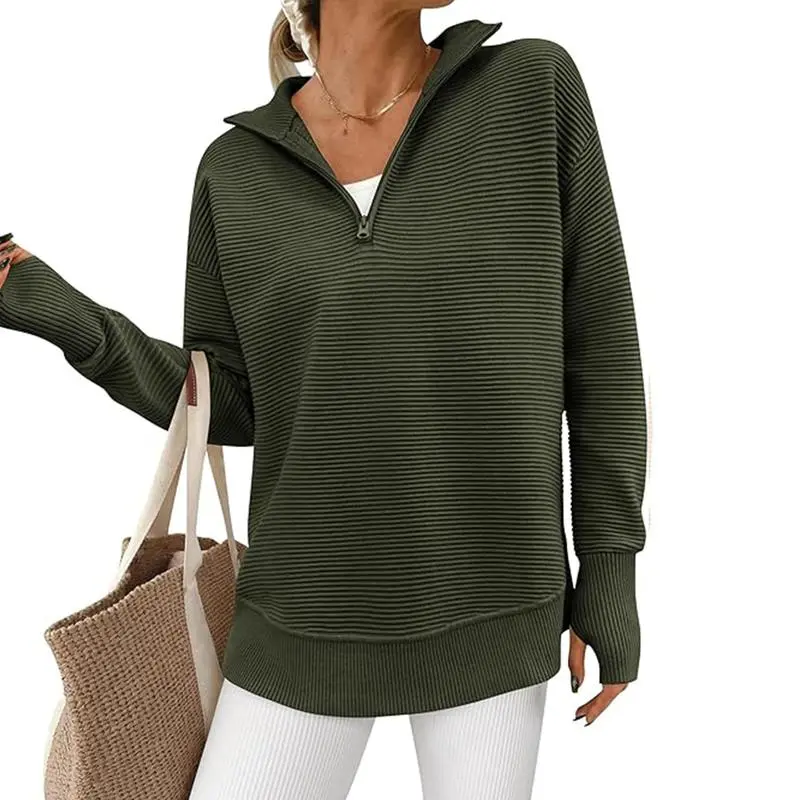 Ultimate Cozy V-Neck Ribbed Knit Pullover – All-Season Comfort & Style