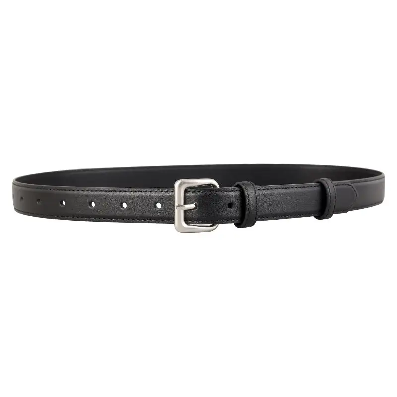 Classic Leather Belt with Buckle Classic