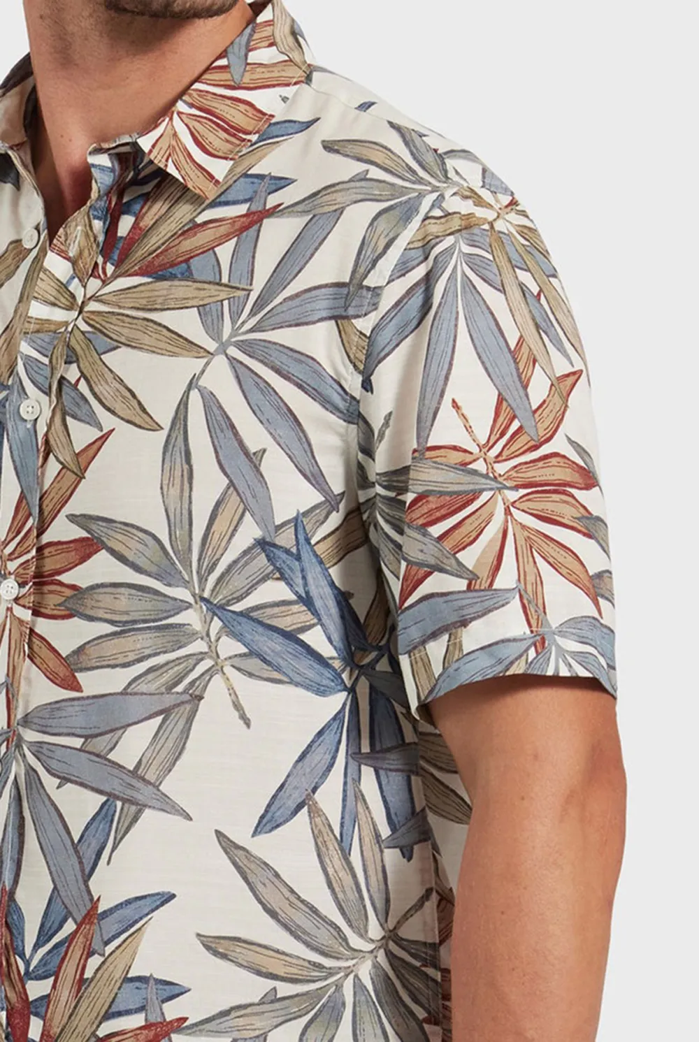 Tropical Print Short Sleeve Shirt