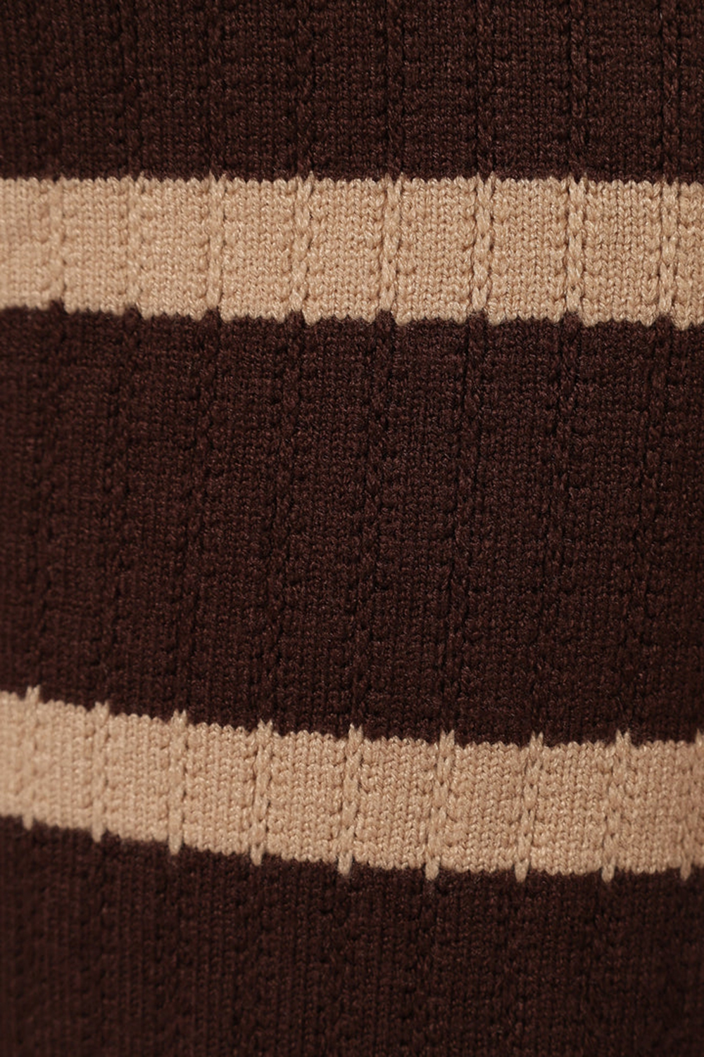 CHOCOLATE BROWN STRIPE KNIT PANT