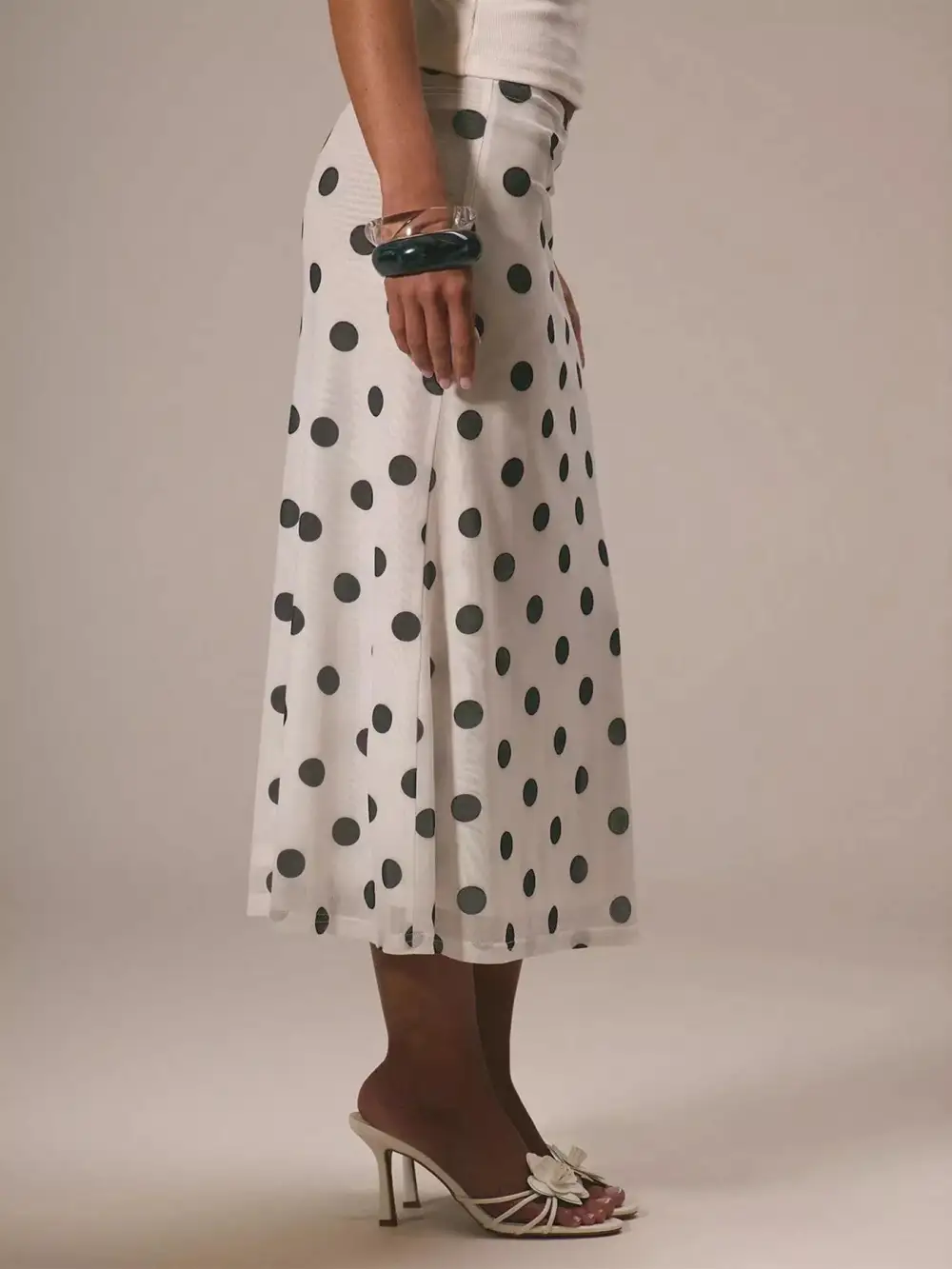 Layered Polka Dot Skirt