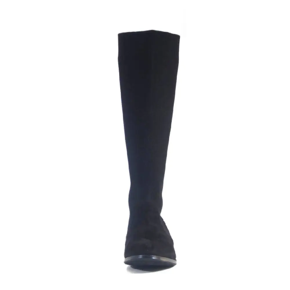 Knit Stretch Pull On Knee High Boots
