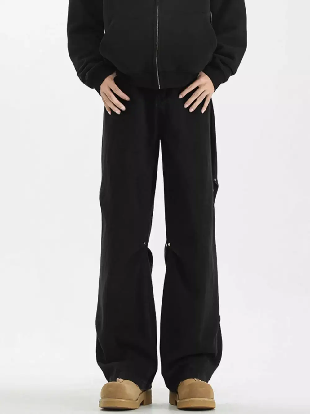 Classic Vintage-Wash Vintage Washed Wide-Leg Denim Jeans