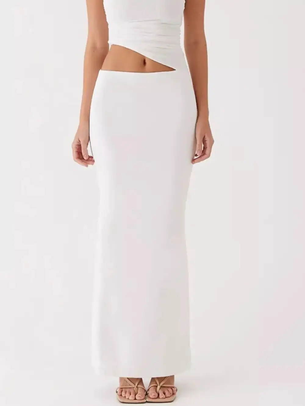 One Shoulder Ruched Coordinated Set