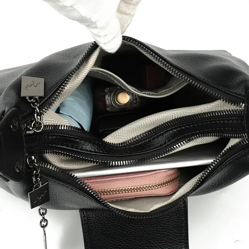 Classic Soft Zip-Top Crossbody Bag