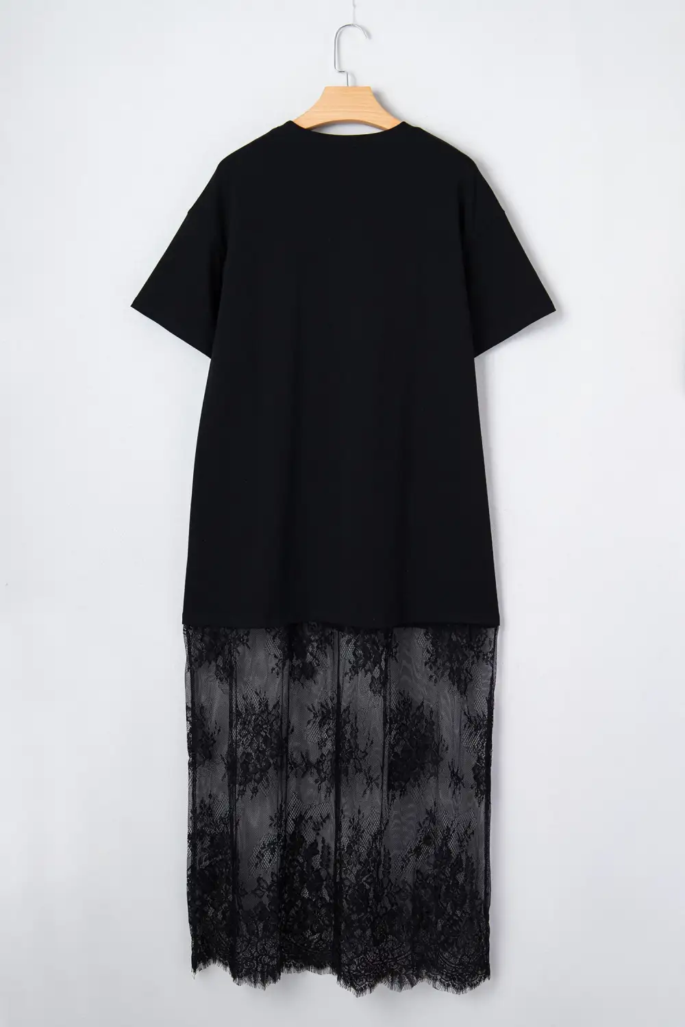 Textured Detail Floral Patchwork Short Sleeve Maxi Dress