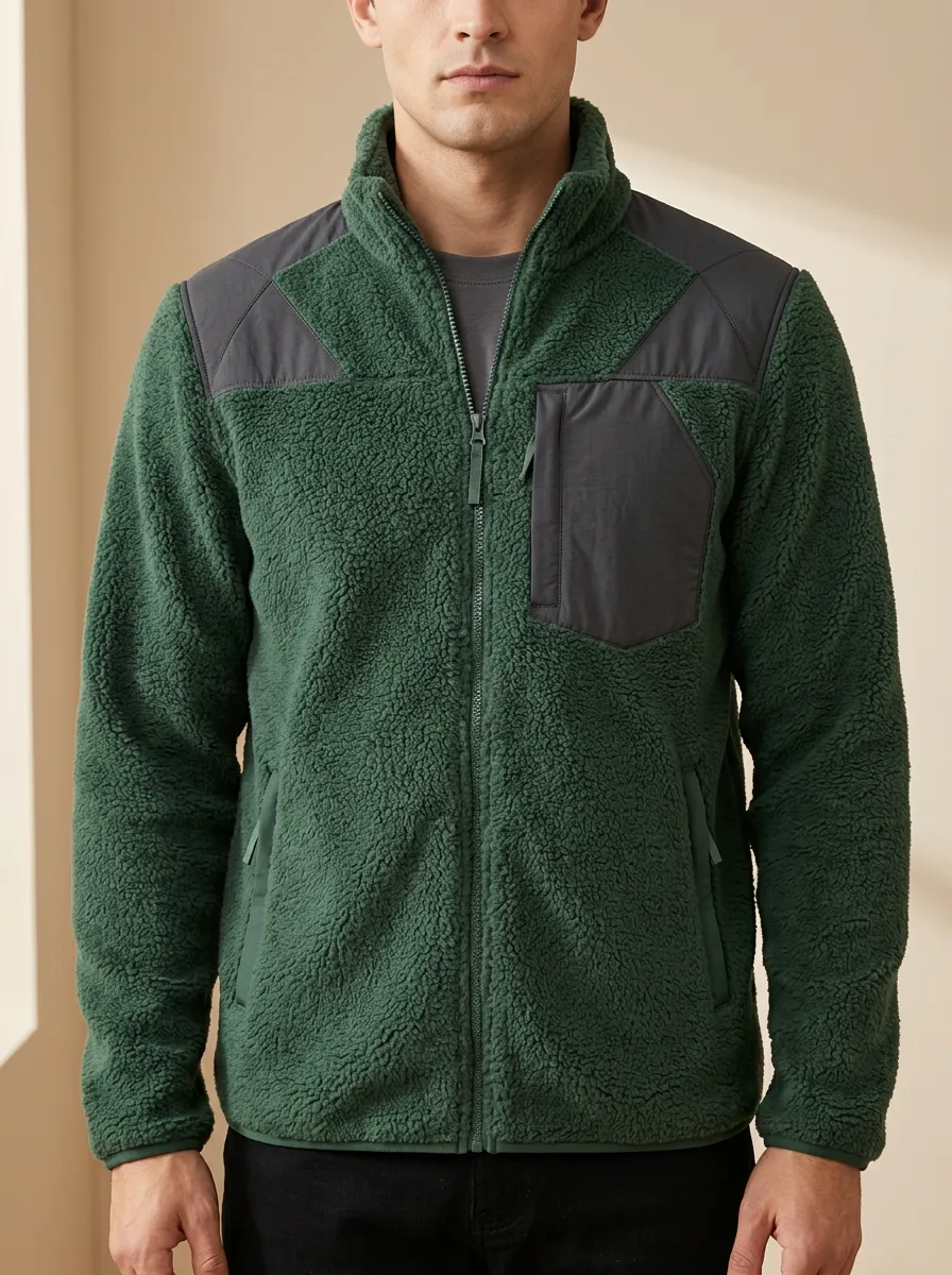 Classic Sherpa Fleece Zip Jacket