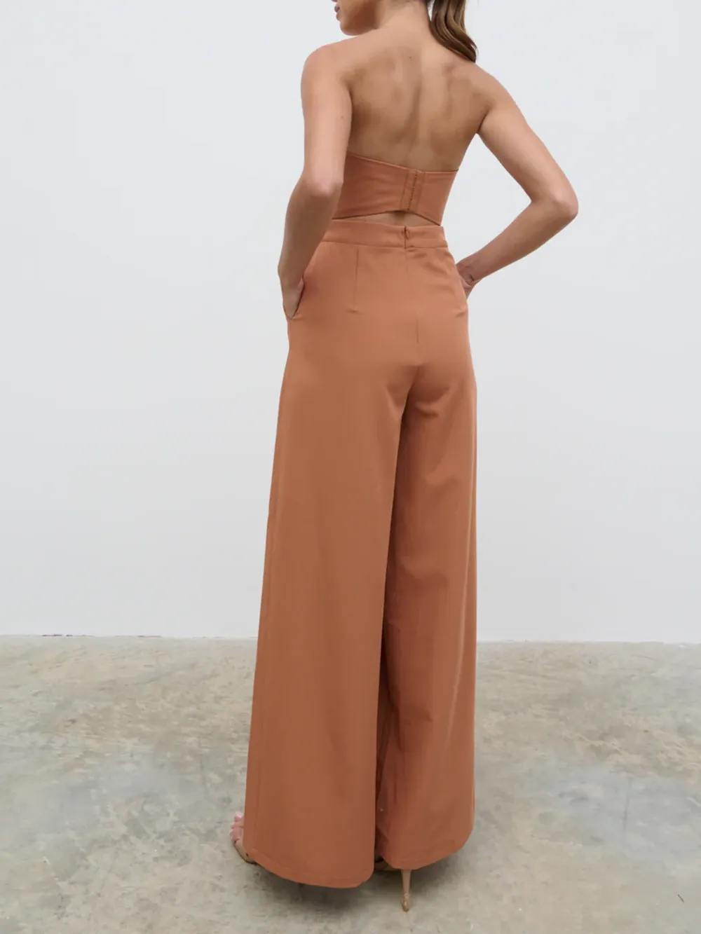 Sleeveless Bandeau Jumpsuit