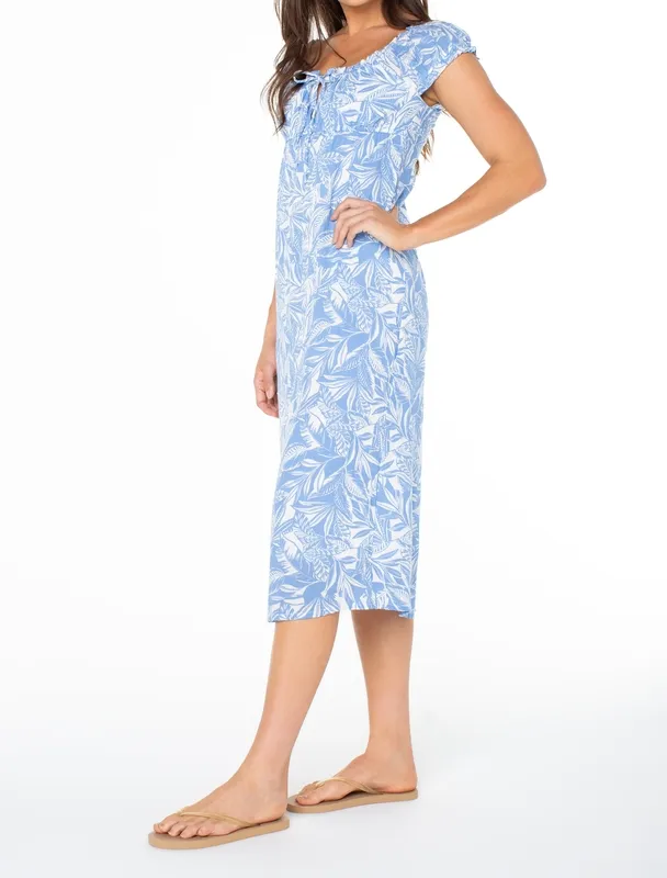 Relaxed Ruched Woven Dress