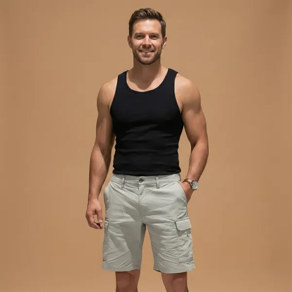 Men's Easygoing Straight Fit Cargo Shorts for Weekend Outfits
