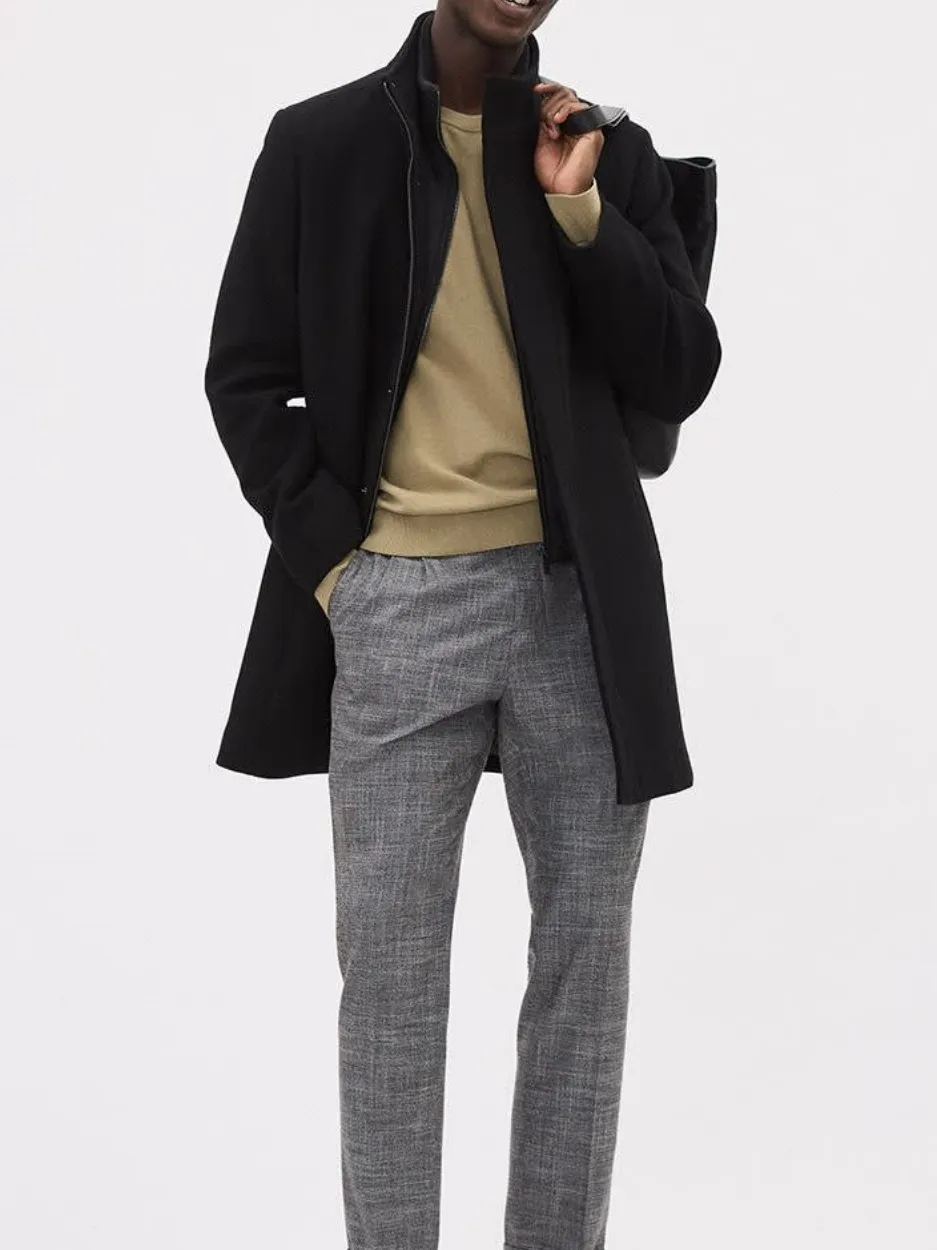 Beige Crew Neck Long Sleeve Knit Sweater