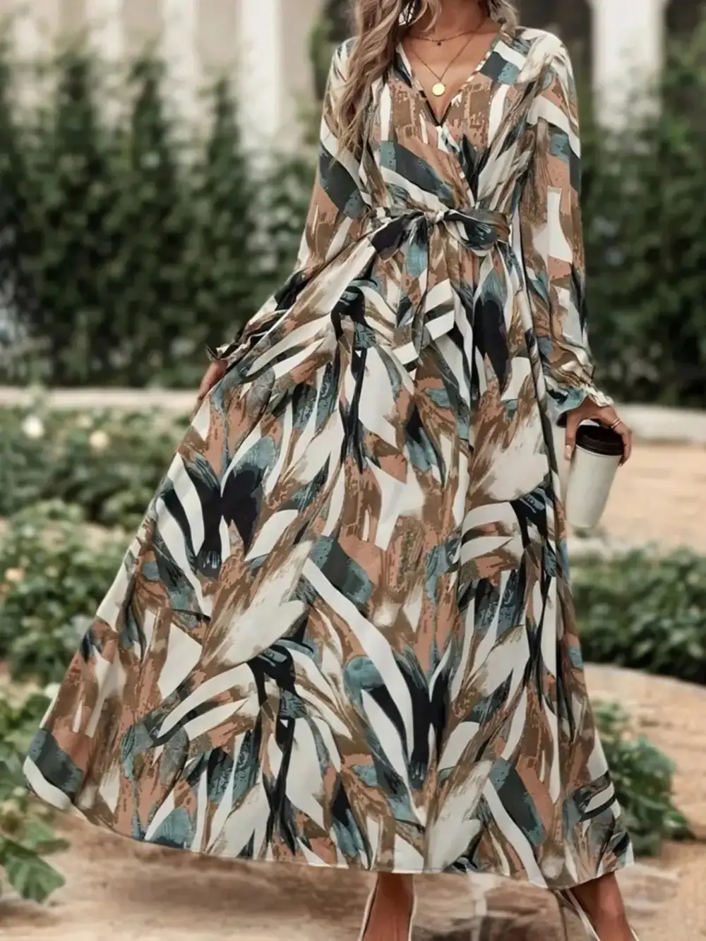 Wearable Cut Printed Maxi Dress