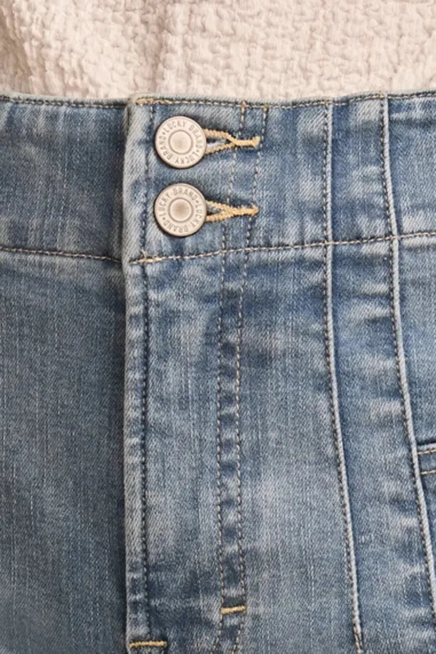 Blue High Rise Short