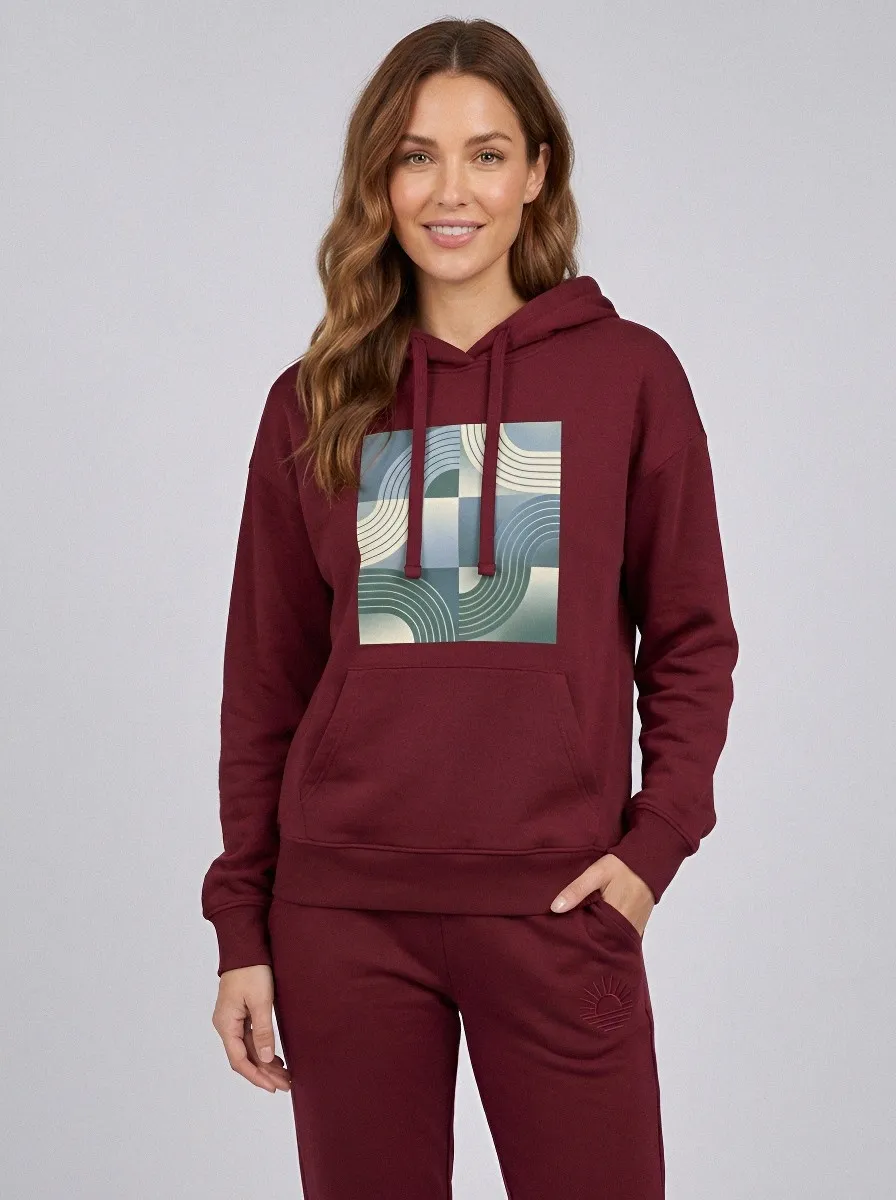 Women's Sage Green Kangaroo Pocket Relaxed Fit Solid Hoodie & Pants Set