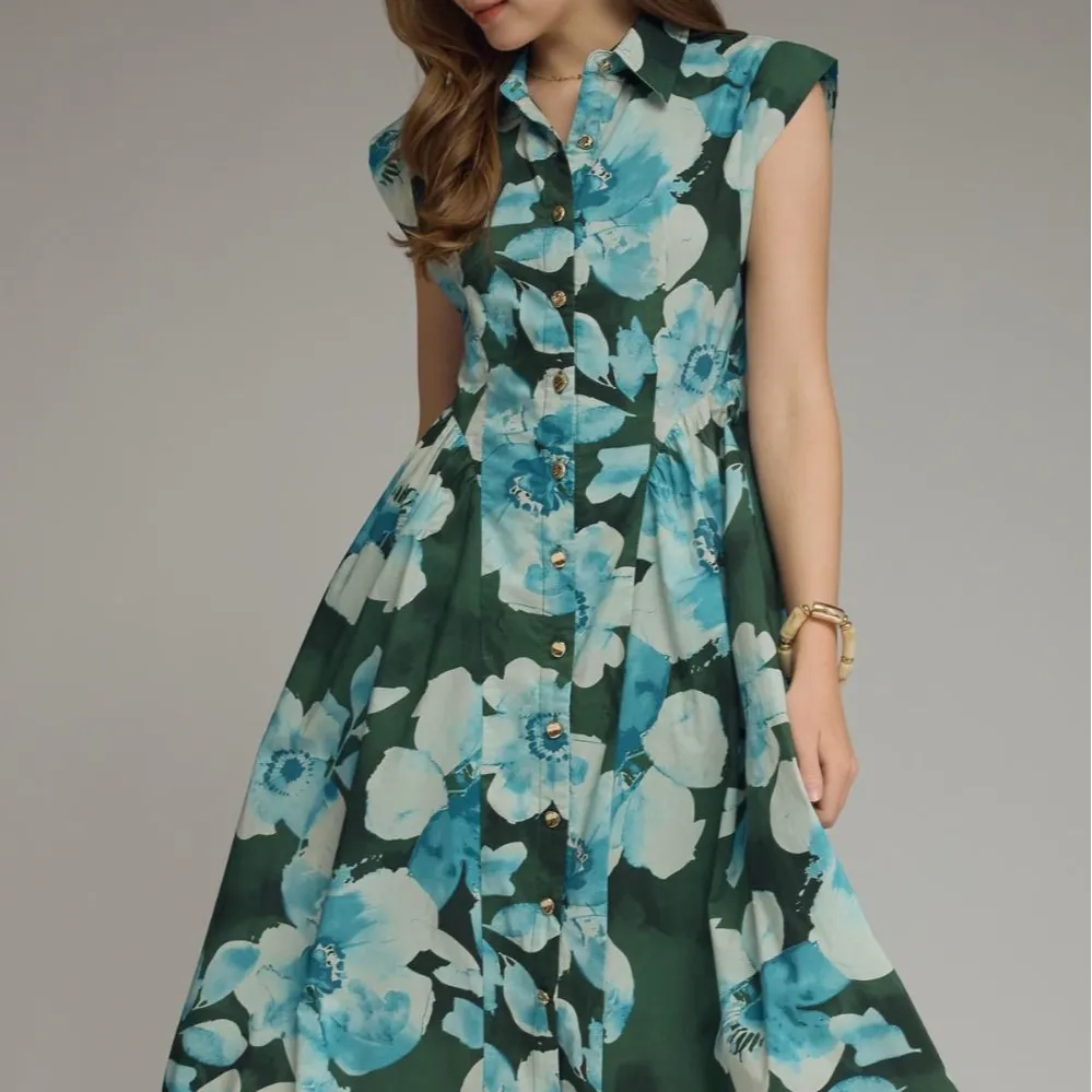 Floral Cap Sleeve Dress