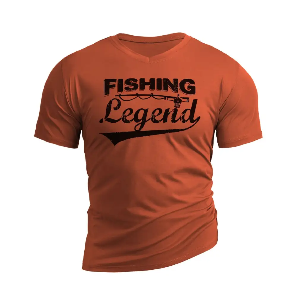 FISHING LEGEND WATERPROOF V-NECK GRAPHIC TEE