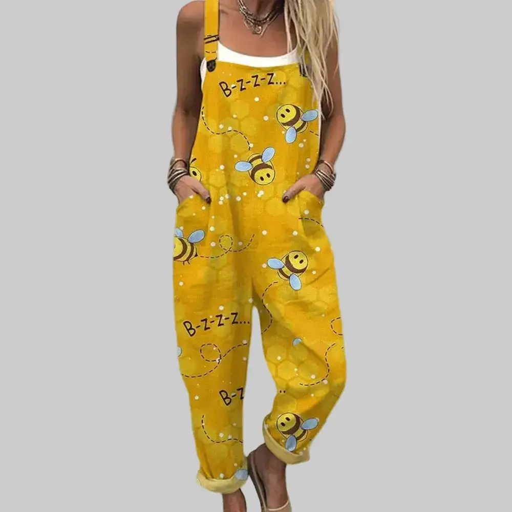 Printed Relaxed Soft Tailored Jumpsuit