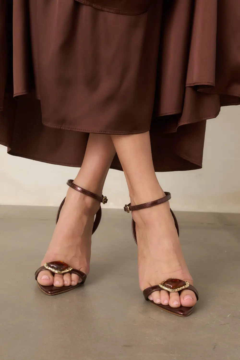 Patent Pointed Toe Ankle Strap Ankle Strap Heels