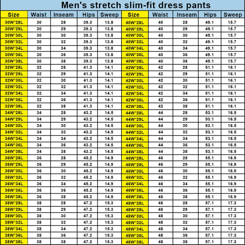Men’s Slim Fit Stretch Golf Pants 10-Pack – All Colors Included