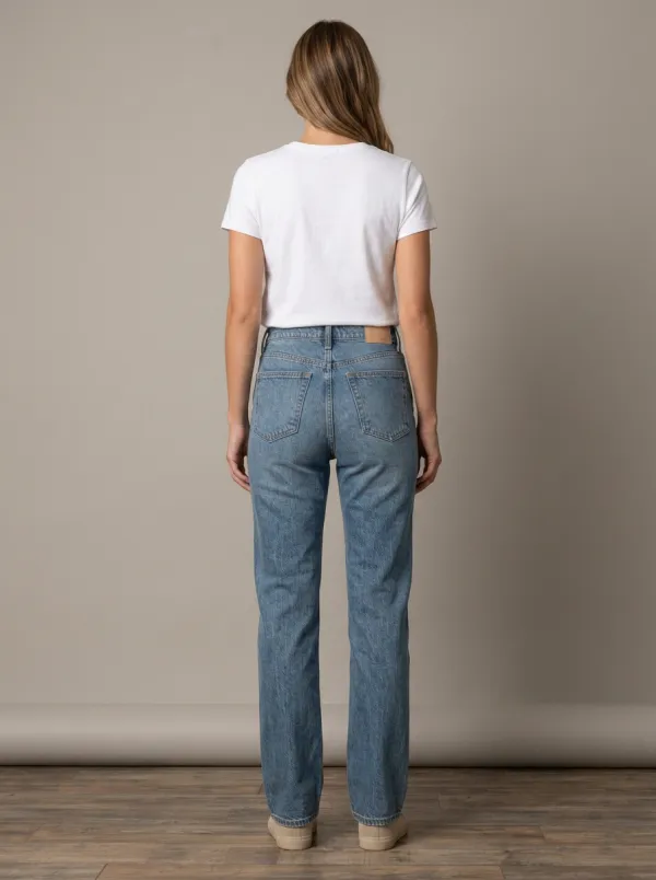 Comfort-Ready High-Rise Denim Jeans