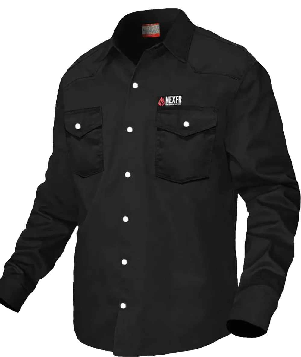 🛡️ FR Shirt – Military Green with Pearl Snap Buttons