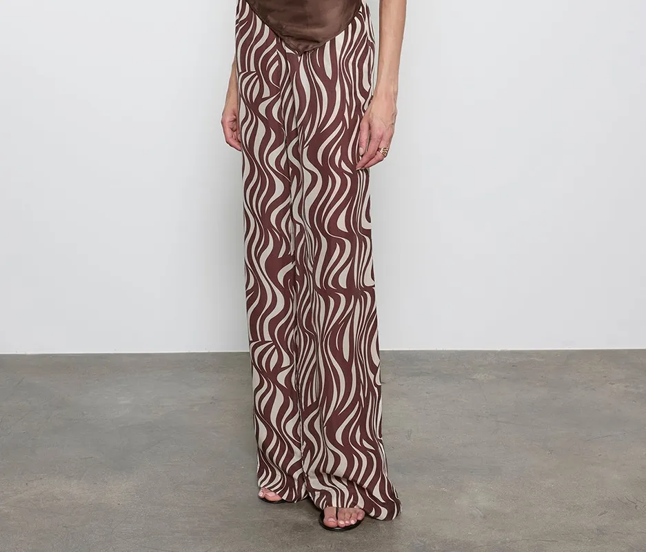 Twill Scarf Top Chocolate