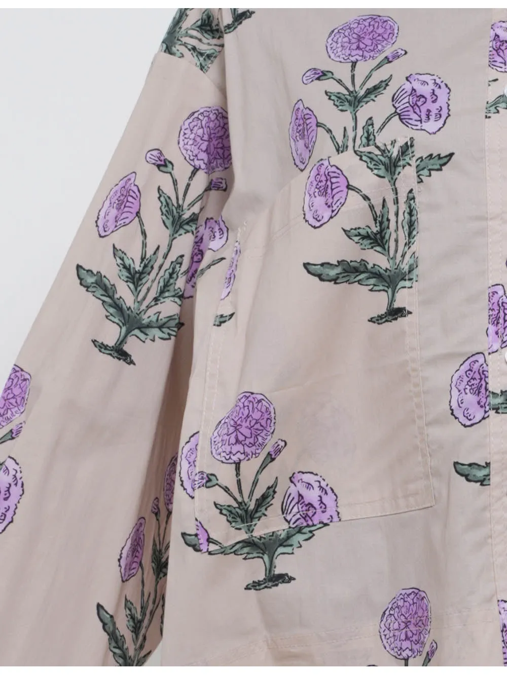 Boho Turndown Collar Button Long Sleeves Shirt
