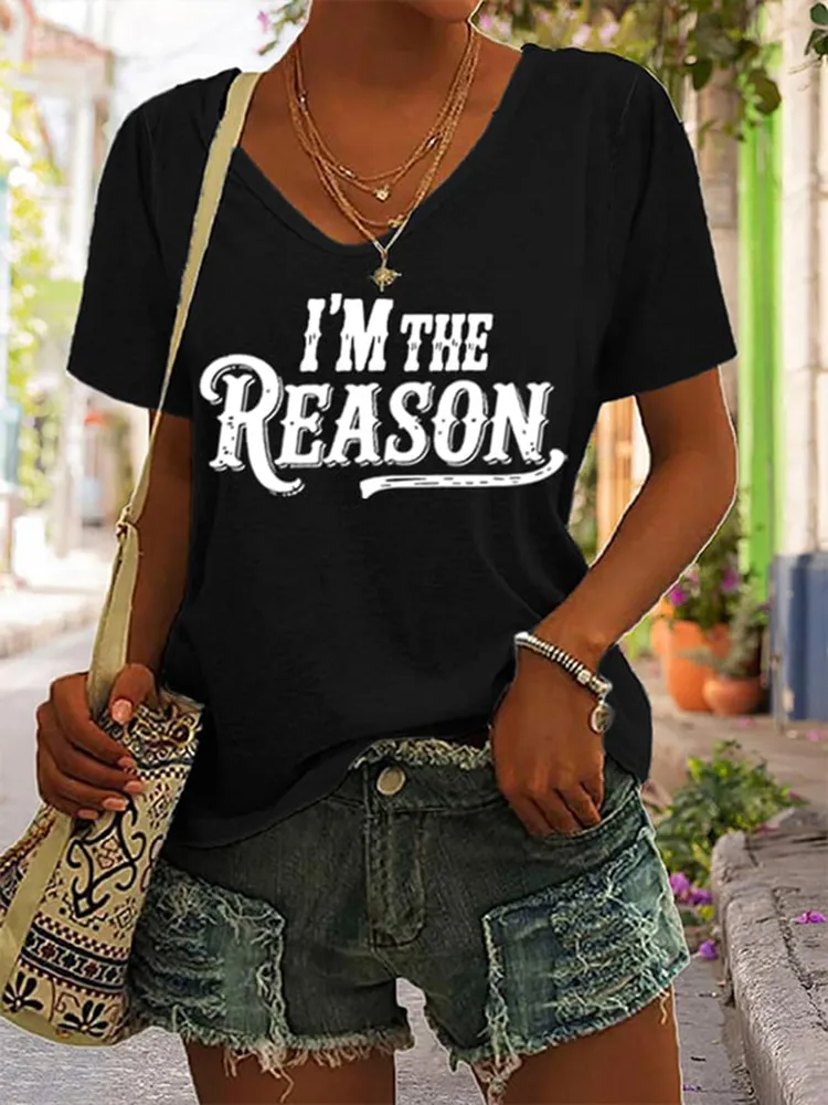 Women's I'M The Problem V-Neck T-Shirt