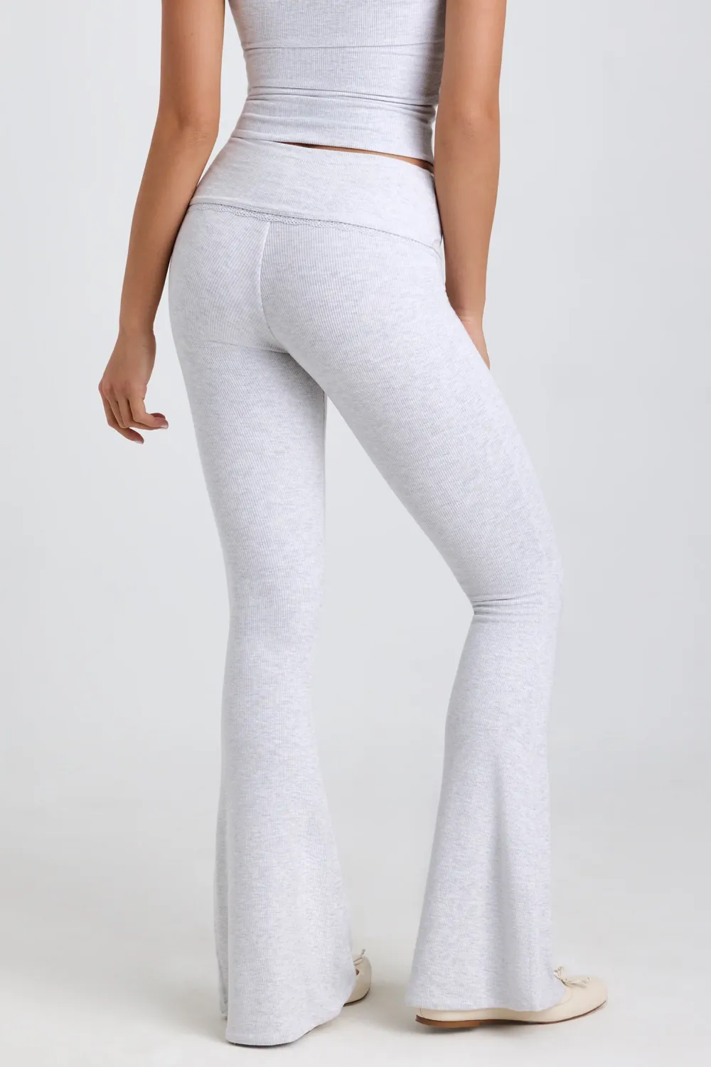 Comfortable Stretch Lace Trim Women's Trousers
