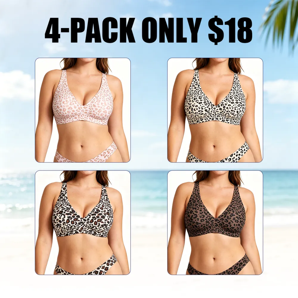 Women's Wireless Seamless Jelly Bra Deep V