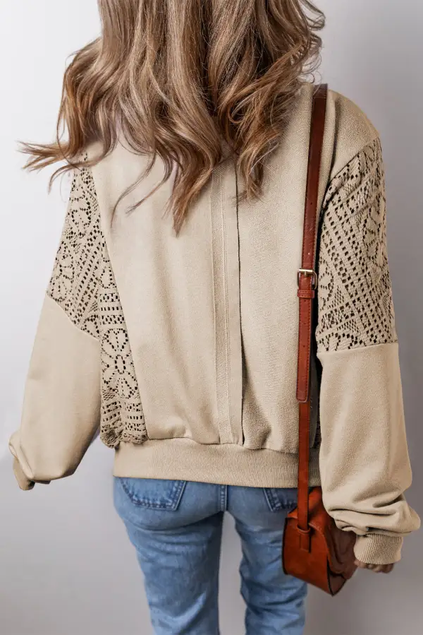 Ribbed Exposed Seam Sweatshirt