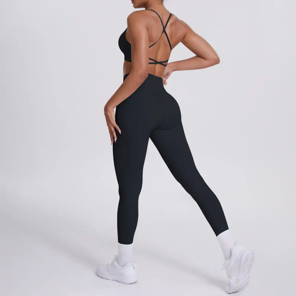 Quick-Dry Backless Two-Piece Activewear Active Set
