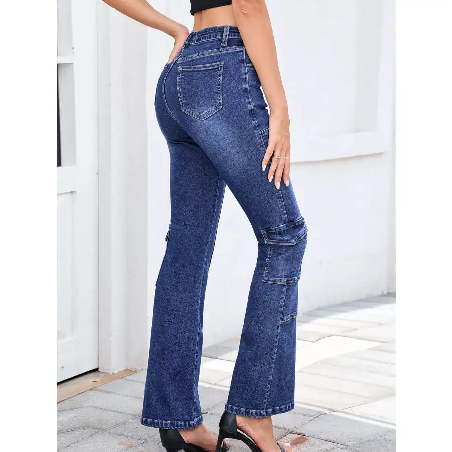 High Waisted Bootcut Jeans Jeans