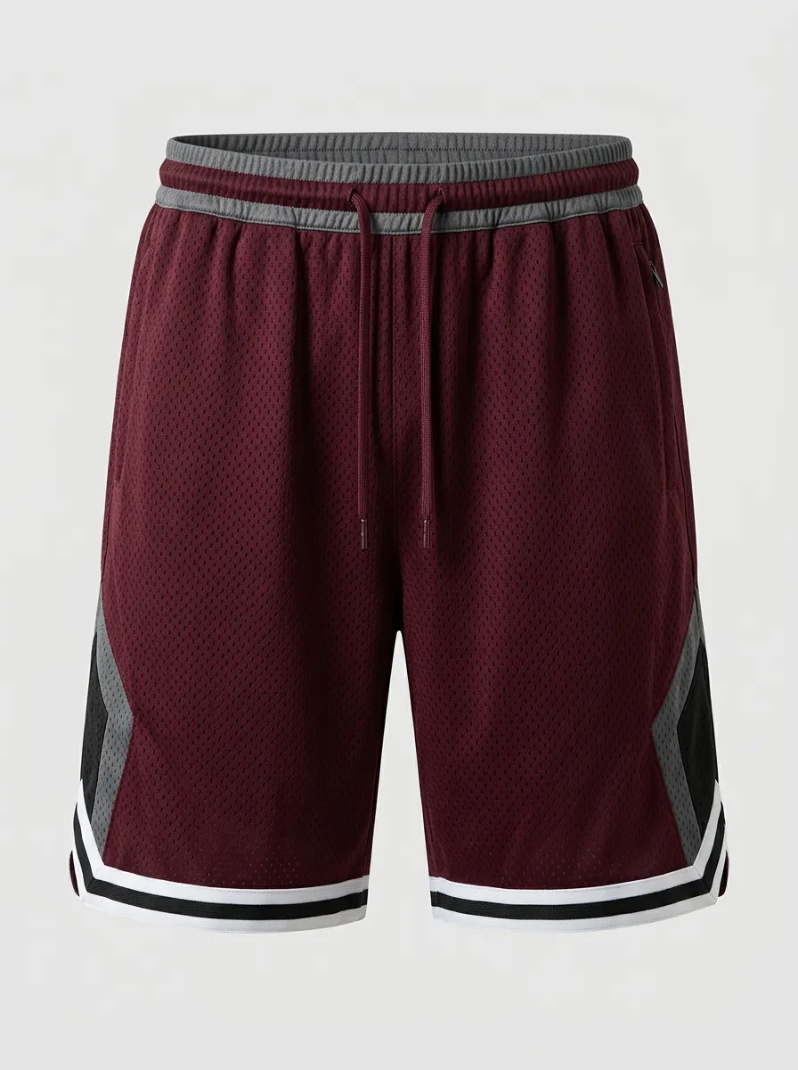 Studio Striped Detail Colorblock Detail Detail Men's Basketball Shorts