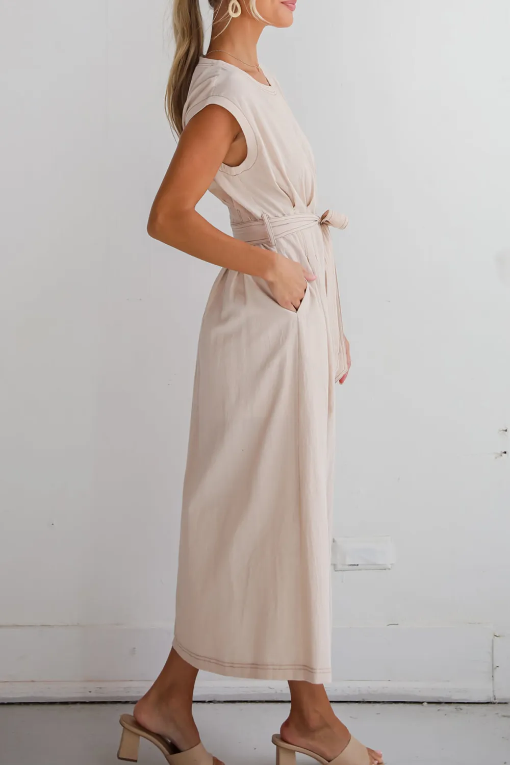 Natural Midi Dress