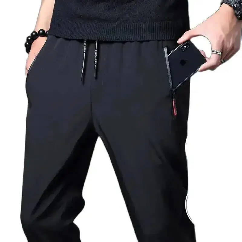 Stretch Slim Fit Cargo Jogger Pants Elastic Waist