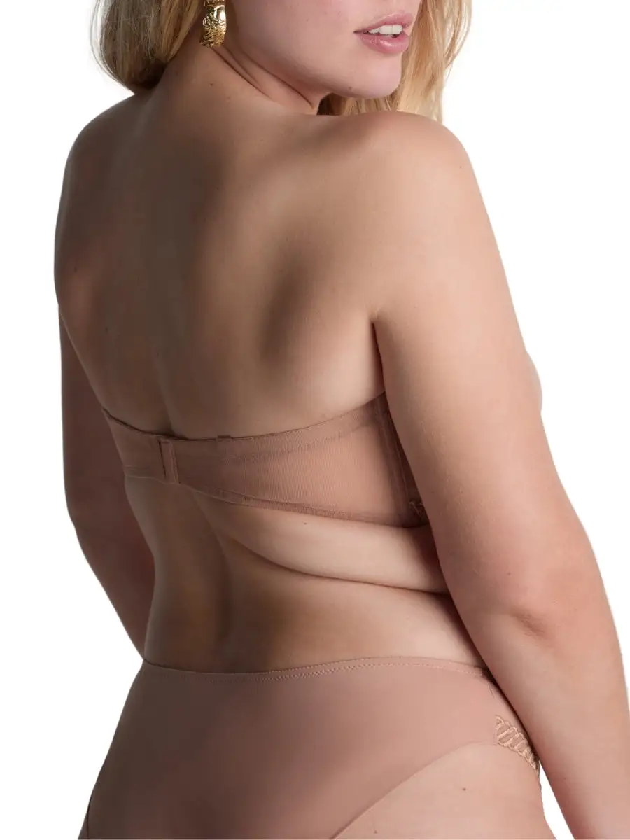 Padded Molded Seamless Sheer Strapless Bra