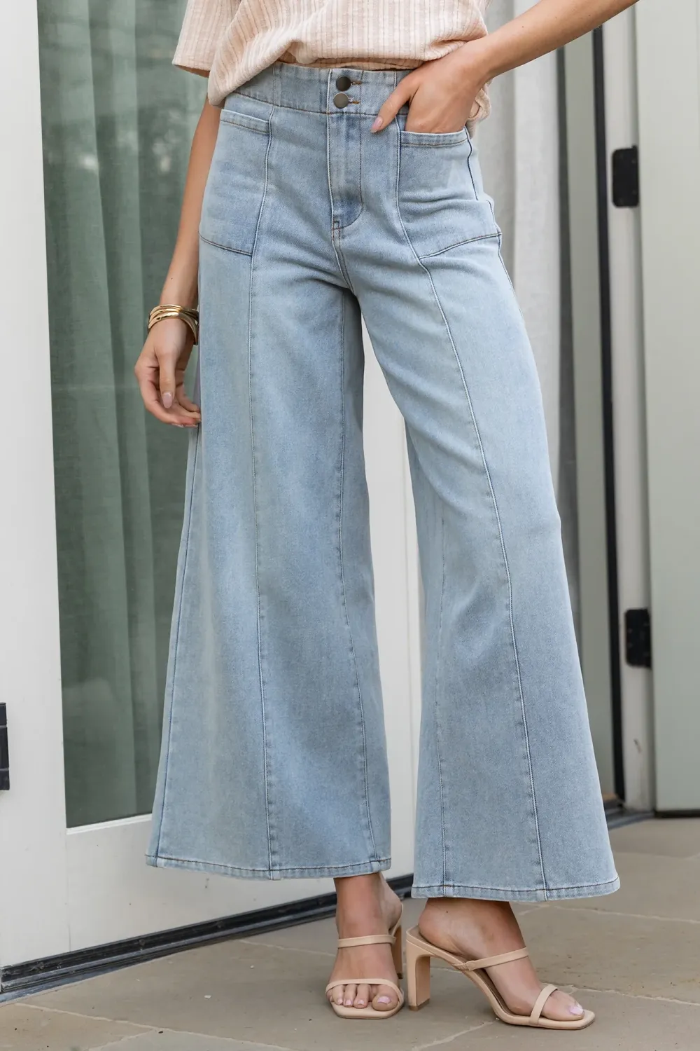 Classic Basic Retro Loose Denim Pants