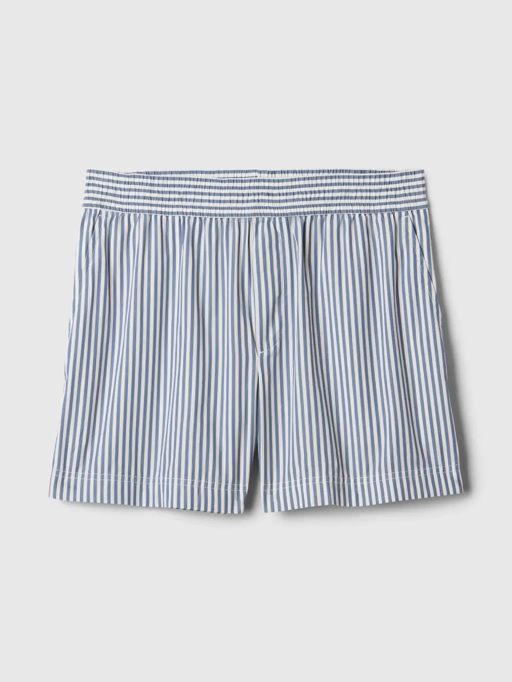 Fine Striped Pure Cotton Shorts