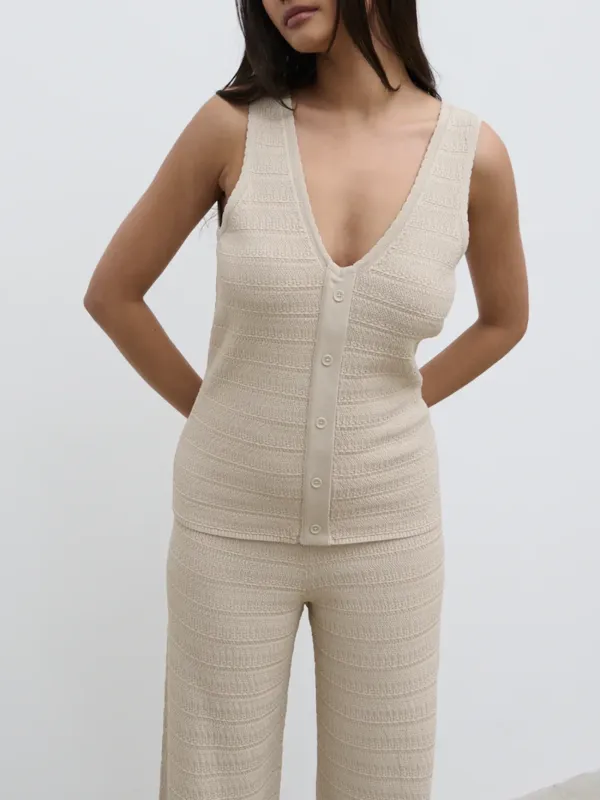 Crochet Knit Top