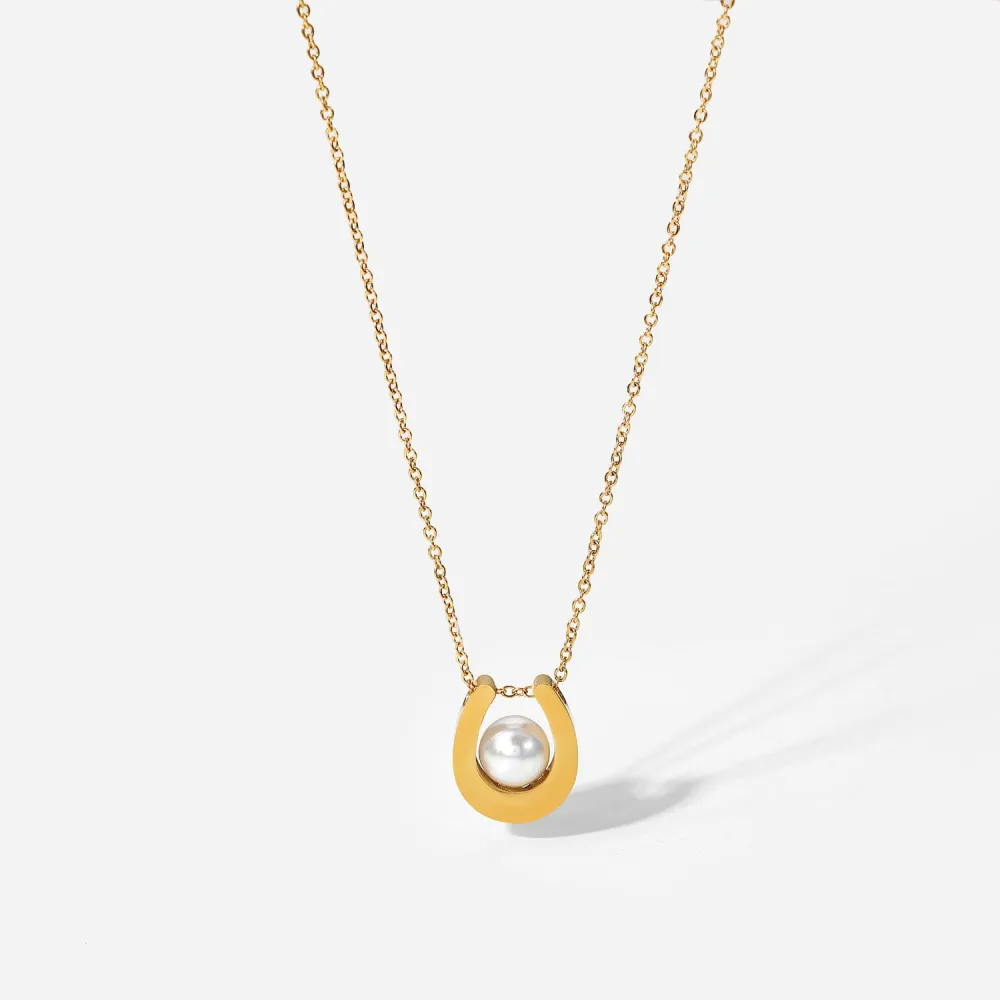 Modern Pearl Chain Necklace