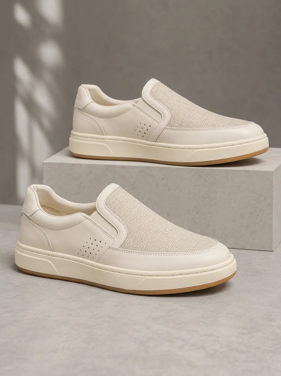 Men's Minimalist Patterned Slip-on Skate Shoes