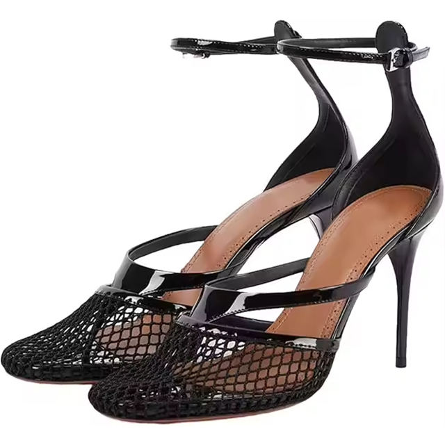Elviera Mesh Stiletto Heels