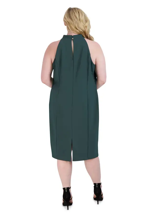 Plus Fit Twist Neck Dress