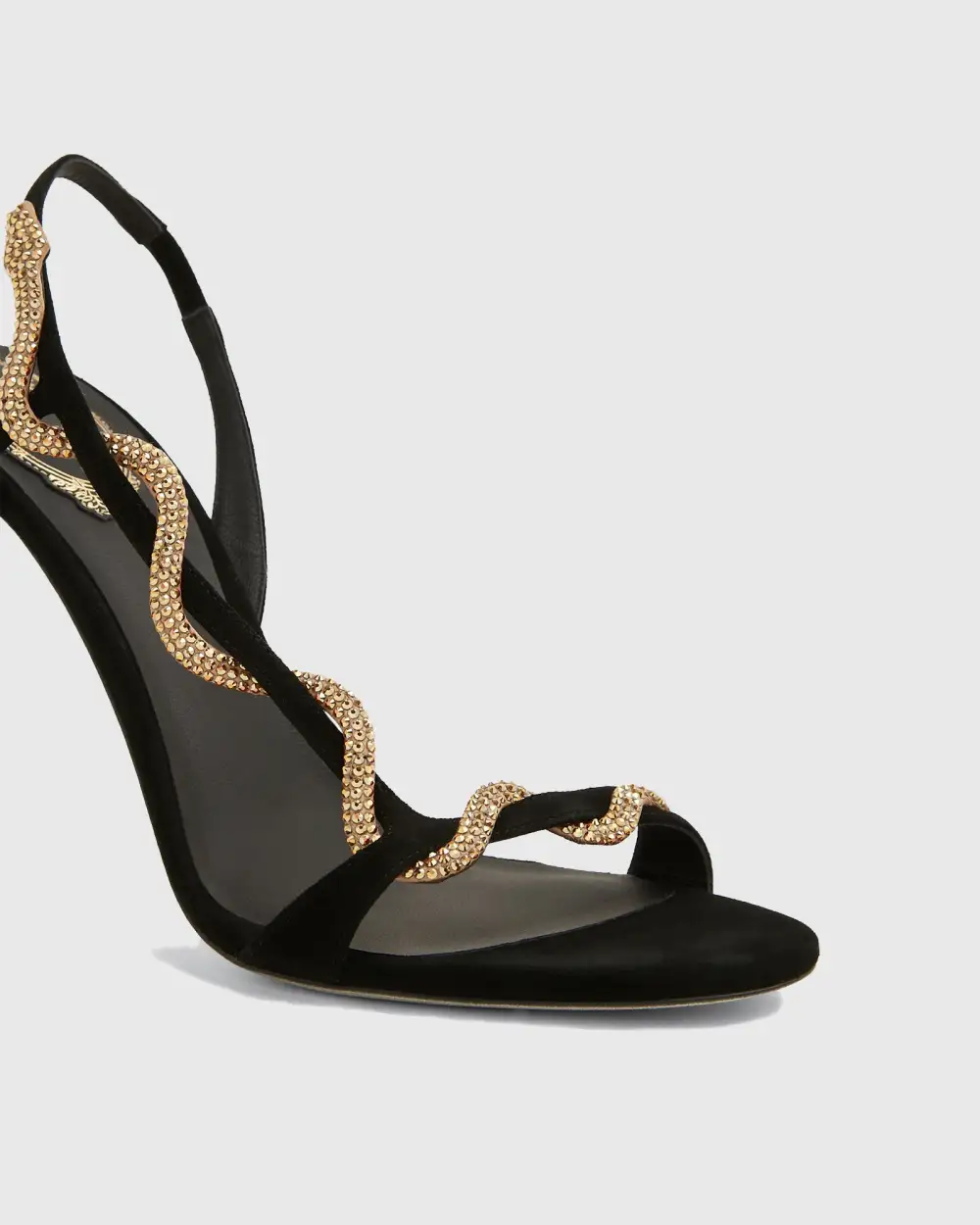 Rhinestone Snake Enwind Sandals