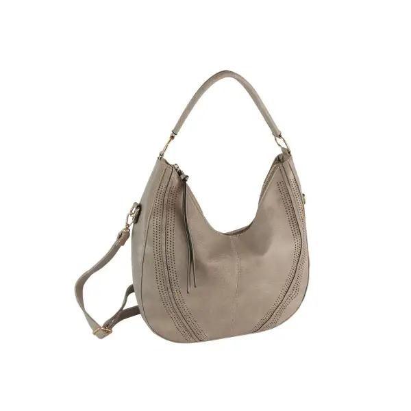 Modern Detail Hobo Shoulder Bag