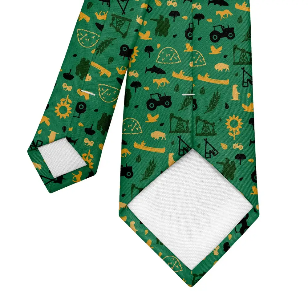 Modern Heritage Emblem Composition Necktie