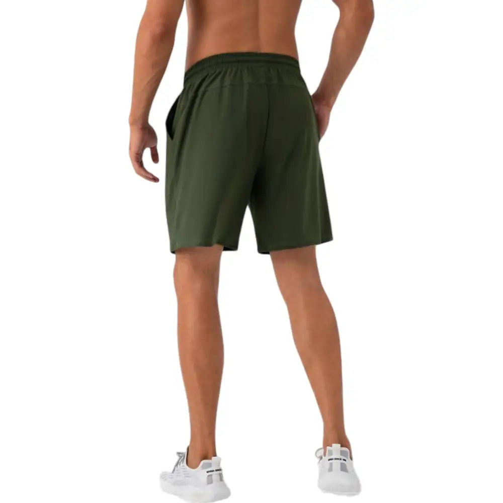Drawstring Elastic-Waist Lightweight Men's Athletic Shorts